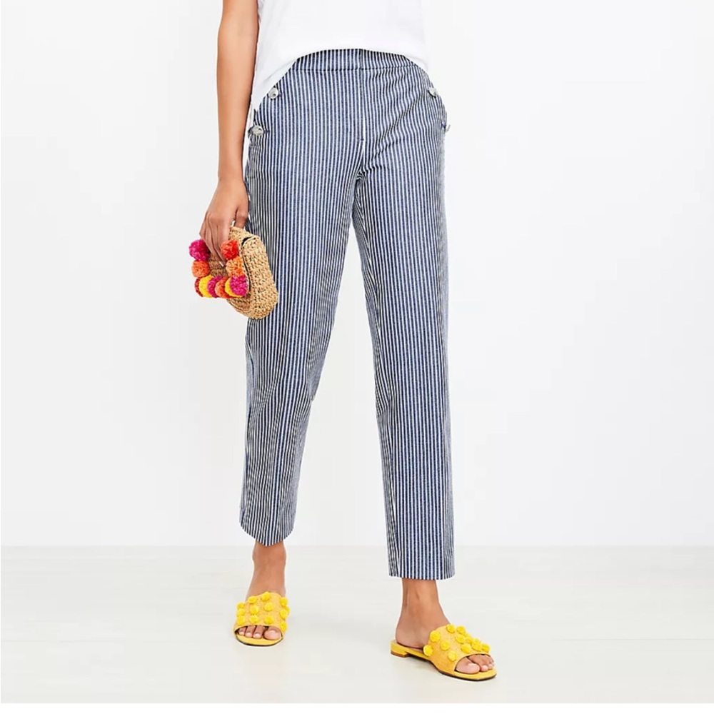 Ann Taylor Loft Riviera Slim Sailor Pants